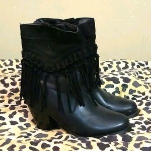 Never worn Lady Gaga Fringe booties